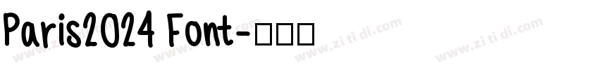 Paris2024 Font字体转换